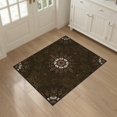 thumbnail image 3 of ODIKA 3'x5' Washable Accent Rug Dining Table Under Swirling Motif Woodland Alfombras Para Comedor for Bedside, Nursery Room, Pet Friendly & Non-Shedding, 3 of 7