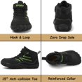 thumbnail image 2 of Stepedia Kids Boys Girls Hiking Shoes Wide Toe Box Hiking Boots Barefoot Outdoor Shoes for Walking Climbing Running, Black, 2 of 7