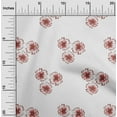 thumbnail image 2 of oneOone Cotton Poplin Red Fabric Floral Craft Projects Decor Fabric Printed By The Yard 56 Inch Wide, 2 of 4