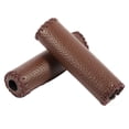 thumbnail image 5 of Yosoo 1 Pair Three Colors Retro Artificial Leather Bicycle Handlebar Grips Bike Handle Cover Grips, Leather Handle Bar, Handlebar Grip, 5 of 7