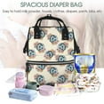thumbnail image 5 of Daiia 70s Disco Ball Large Capacity Baby Bag Waterproof Stylish Diaper Bag Mummy Backpack Adjustable Straps Diaper BagBaby Essentials Bag, 5 of 6
