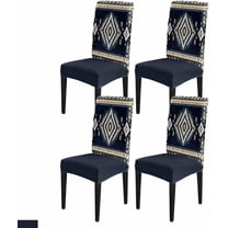 Aztecs Dining Chair Cover Set of 4,Southwest Geometric Tribal Patterns Boho Ethnic Stretch Chair Protectors Slipcover,Spandex Kitchen Chair Seat Back Cushion Slip Cover for Dining Room,Party,Hotel