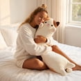 thumbnail image 4 of EGNMCR Home Decor, Room Decor, Wall Decor Long Pillow Large Size Long Leg Support Stuffed Doll Soft Hugging Toy Cute Long Body Cushion For Sleeping 2 Colors Black Long rectangular cat shaped, 4 of 7