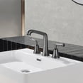thumbnail image 3 of NEWATER Widespread 2-handle Bathroom Faucet with Drain Assembly, Black Stainless, 3 of 10