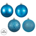 thumbnail image 2 of Vickerman 2.4" Turquoise 4-Finish Ball Ornament Assortment, 24 per Box, 2 of 3
