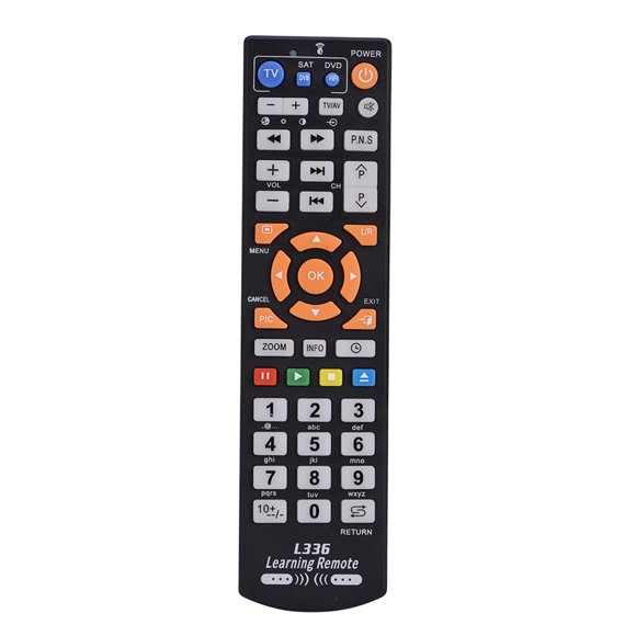 Multimedia Remote Control, Smart Remote Control Controller With Learning Function for TV CBL DVD SAT, 3 Devices 126 Keys, Fast Code Locating