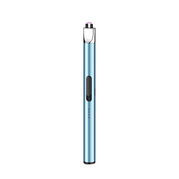 openpig Long Lighter, Candle Lighters Electric Lighter, Type-C Rechargeable Arc with LED Display, Lighters for Candle Aromatherapy Camping Gas Stoves- Blue