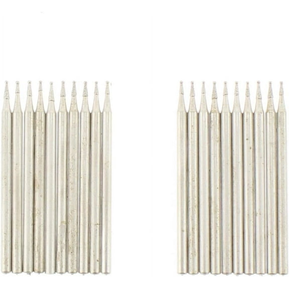 JINGLING 0.8mm Spherical Head Diamond Grinding Bits Lapidary Tools Pack of 20Pcs