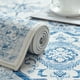 thumbnail image 5 of Alfombra de Área Jinchan 203x254 cm Vintage Azul Floral Antideslizante, 5 of 8