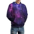 thumbnail image 5 of Cosmic Purple Nebula 3D Print Hoodie Men Women Autumn Thin Pullover Sweatshirt Vintage Streetwear Tops, 5 of 6