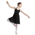 thumbnail image 3 of Yartina Girls Camisole Ballet Lyrical Dance Dress Gymnastic Leotard Ballerina Dancewear Black XXL, 3 of 7