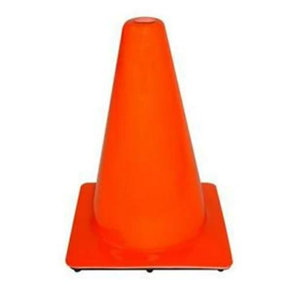 Everrich EVB-0094 9 in. Height Plastic Cone, Orange