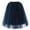 Navy, variant on RUTAYY Women Pleated Gauze Knee Length Skirt Adult Tutu Dancing Skirt Solid Color Smocked Boho Pleated Skirts