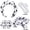 White Leopard, variant on Headband wristband set, with hairpin - women's puffy makeup headband, face wash, facial mask, shower accessories, gifts for girls