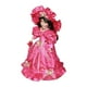 thumbnail image 5 of Muñeca de cerámica de mujer de 40 cm con pelo rizado, figuras de porcelana en miniatura para decoración del hogar. Rosa, 5 of 9