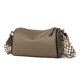 thumbnail image 1 of Bolso bandolera para mujer Bolso de hombro de moda de cuero genuino Monedero de diseñador (Caqui), 1 of 9