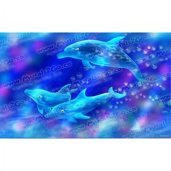 Wallhogs Dolphins Poster Wall Mural