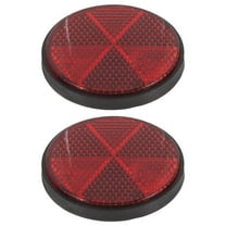 Masteelf 2pcs Round Bicycle Reflectors High Visibility Safety Reflectors  for Night Riding Compatible Reflective Discs for Bike and Motorcycle