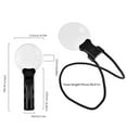 thumbnail image 3 of NWOKYZGH Hands Frees Acrylic Magnifier 5x Large Lens 5.12 In Adjustable Neck Mounted Magnifier with Stand for Elderly with Poor Visional, 3 of 7