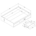 thumbnail image 5 of South Shore SoHo Kids Full Mates Bed (54") with 3 Drawers, Pure White, 5 of 6