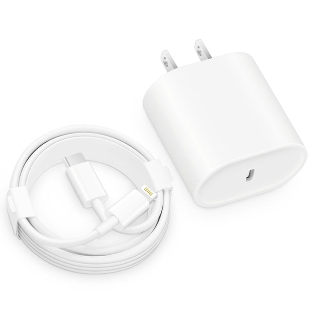 Cargador CXX de 20W USB-C de carga rápida con cable de 1,8 m para iPhone