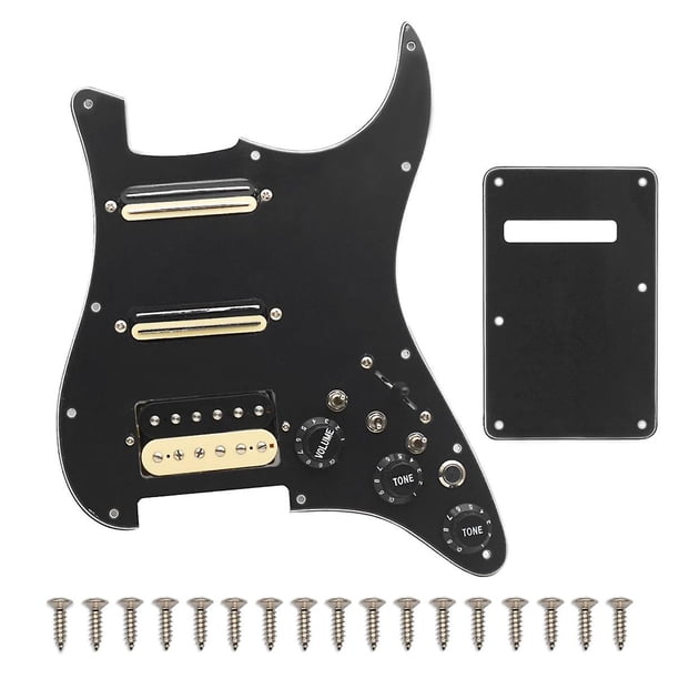 Ssh-coil Splitting Electric Guitar Pickguard 2 Mini Humbucker + 1humbucke + interruptor de silencio, placa de rascado precableada B