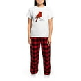 thumbnail image 4 of CafePress - Cardinal (2) Women's Light Pajamas - Women's Short Sleeve Print T-Shirt and Pants Light Cotton Pajama Set, 4 of 7