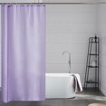 thumbnail image 1 of Cortina de Ducha Grande Cortina de Ducha Impermeable, con 16 Ganchos, Púrpura, Super Ancha, 240 x 180 cm, Cortinas de Bañera para Baño, Antimoho, Lavable a Máquina, Poliéster Textil, 1 of 5