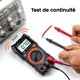 thumbnail image 3 of Multímetro digital, Multímetro digital, Voltímetro multifunción de 2000 recuentos, Probador eléctrico, Ohmímetro, Mide voltaje CA/CC, Corriente CC, Resistencia, Continuidad, Diodo esquí esquí Gafas de esquí, 3 of 5