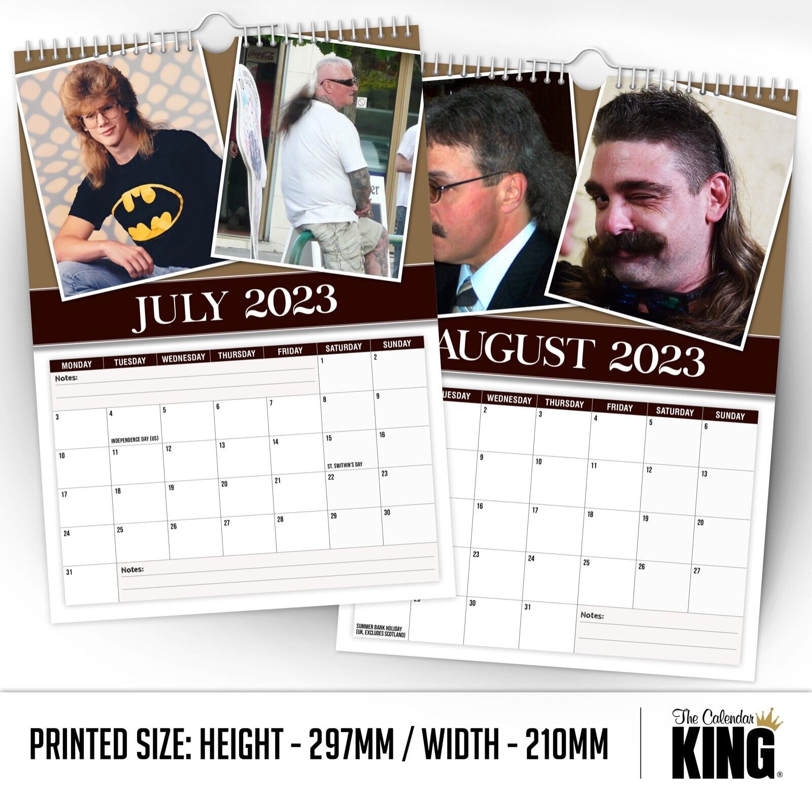 world-s-greatest-mullets-2023-wall-calendar-funny-quirky-christmas-walmart-com