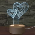 thumbnail image 4 of Jiaeri LED Night Light 3D Optical Lamp with 7 Color Modes, USB/Battery Powered Bedside Table Lamp for Bedroom Decor, Gradient & Fixed Light, Touch Control, 4 of 9