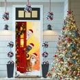 thumbnail image 1 of Cubierta navideña para puerta | Cortina festiva para puerta principal y decoración de pared | 35 x 71 pulgadas, poliéster, decoración festiva para el hogar, 1 of 6