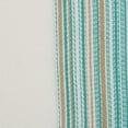 thumbnail image 6 of DII 6-piece Modern Cotton Fringed Stripe Tabletoppers in Teal and White, 6 of 6