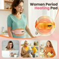 thumbnail image 4 of 5 Modes Electric Heating Vibration Waist Massage Belt Smart Warm Palace Women Menstrual Heating Pad for for Cramps Period Relief, 4 of 5