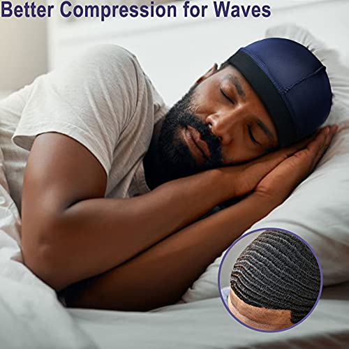 ZMLEVE 4Pcs Wave Cap, Silk Stocking 