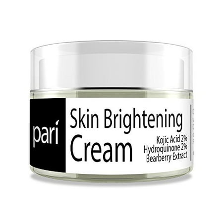 Skin Brightening Cream and Dark Spot Corrector with Kojic Acid, Bearberry Extract, and Hydroquinone- for Freckles, Acne Scars, Age Spots, Wrinkles, Skin Discoloration, Melasma, (The Best Acne Scar Fade Cream)