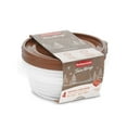 thumbnail image 7 of Rubbermaid TakeAlongs 5 Cup Food Storage Containers, Set of 4, Toffee Nut Gold, 7 of 7