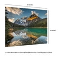 thumbnail image 5 of Pierre Leclerc 'Edith Cavell Mountain' Wood Slat Art 12x16, 5 of 5