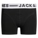 thumbnail image 2 of JACK&JONES Calzoncillos bóxer de niño, lote de 6 - SENSE TRUNKS, algodón elástico, logo en la cintura Negro/Blanco 128, 2 of 4