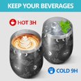 thumbnail image 4 of 12oz Stemless Wine Tumblers Black Eye Moon Crystal Cloud Star Pattern Vacuum Insulated Stainless Steel Travel Tumbler Cups Mug with Lid and Straw for Champaign,Cocktail,Beer with Cleaning Brush, 4 of 5