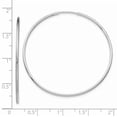 thumbnail image 4 of 14k White Gold Endless Tube Hoop Earrings Round, 4 of 8