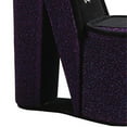 thumbnail image 3 of Benzara BM240355 High Heel Shoe Jewelry Box with 3 Hooks & Storage, Purple, 3 of 5