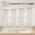 thumbnail image 2 of Cortinas SHINELAND para puertas corredizas, 254 cm, filtro de luz, 2 of 9
