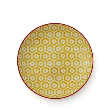 

Sparrow & Wren Geo Pattern Coupe Salad Plates Mug Creal Bowls Teacups Yellow Salad Plate