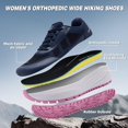 thumbnail image 2 of OrthoComfoot Women's Orthopedic Trail Sneakers: Comfortable Supportive Shoes for Walking and Everyday Wear, 2 of 7