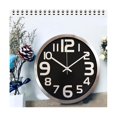 thumbnail image 3 of Reloj de pared moderno Yashi 12 pulgadas color de la foto metal para dormitorio oficina cocina, 3 of 5