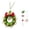 A, variant on DIY Christmas Wreath Pendant Craft Kit, Handmade Mini Yarn Wreath Ornament Supplies with Bow, Bells and Pom-poms, Christmas Tree Hanging Decor Making Set