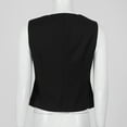 thumbnail image 7 of YONGHS Women's Vest Casual Sleeveless Work Office Business Waistcoat Black XL, 7 of 7