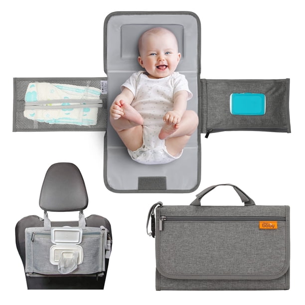 Cambiador de pañales portátil Kopi Baby Grey