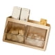 thumbnail image 3 of Caja de almacenamiento para bolsas de té para colgar en la pared, estante multifuncional para cápsulas de café para oficina, despensa, aperitivos, color amarillo, 3 of 8